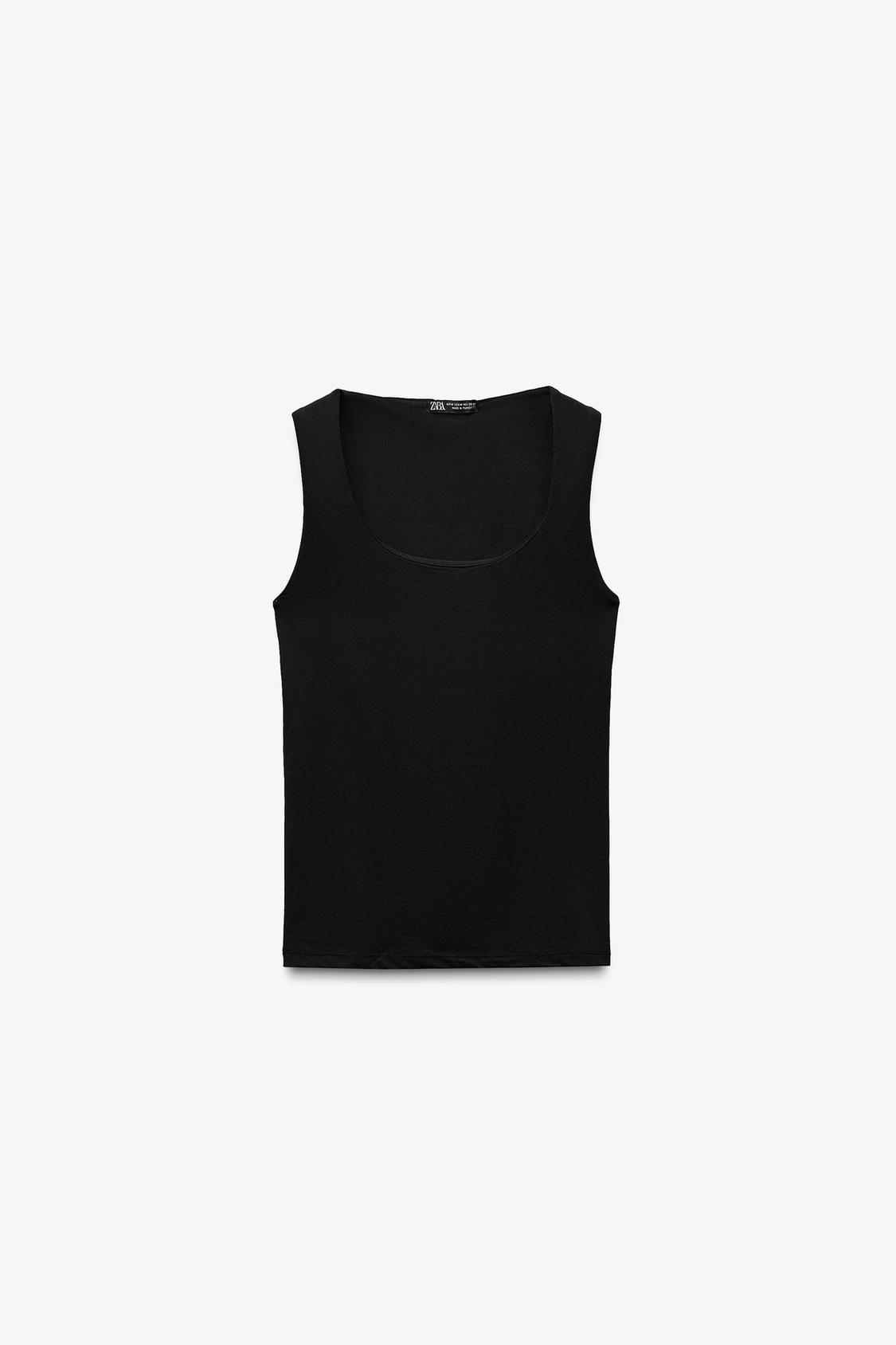 POLYAMIDE TOP WITH WIDE STRAPS