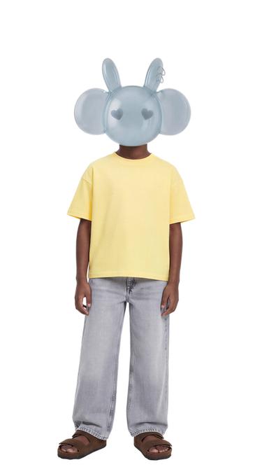 ОДНОТОННАЯ ФУТБОЛКА — ЯРКО-ЖЕЛТЫЙ от Zara