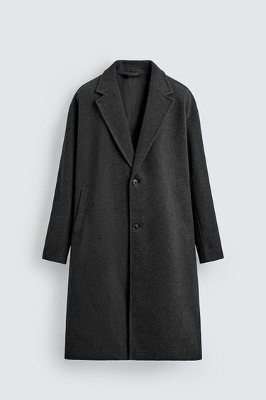 ПАЛЬТО WATER REPELLENT СТРУКТУРНОГО КРОЯ — Антрацитово-серый от Zara