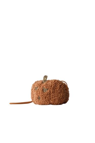 UMHÄNGETASCHE KÜRBIS SHEARLING - Orange von Zara