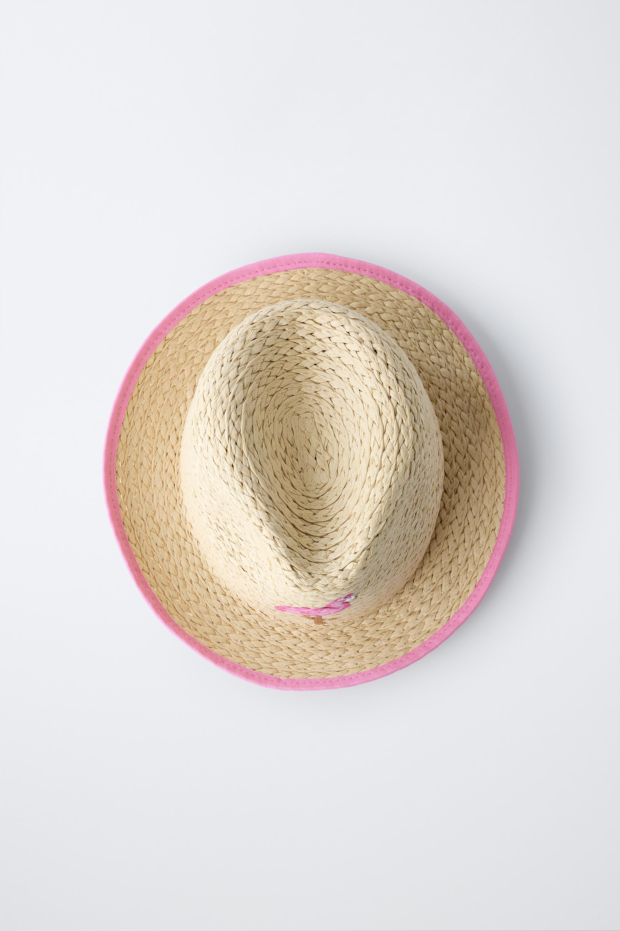 EMBROIDERED STRAW HAT