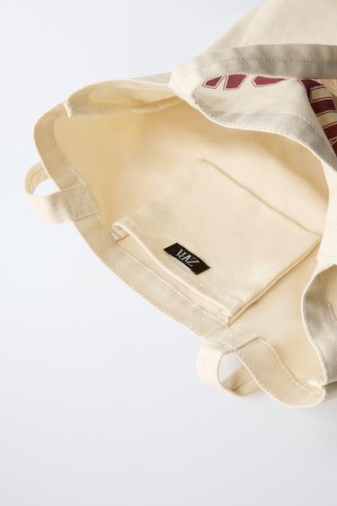 TEDDY TOTE BAG - Ecru White by Zara - Image 3