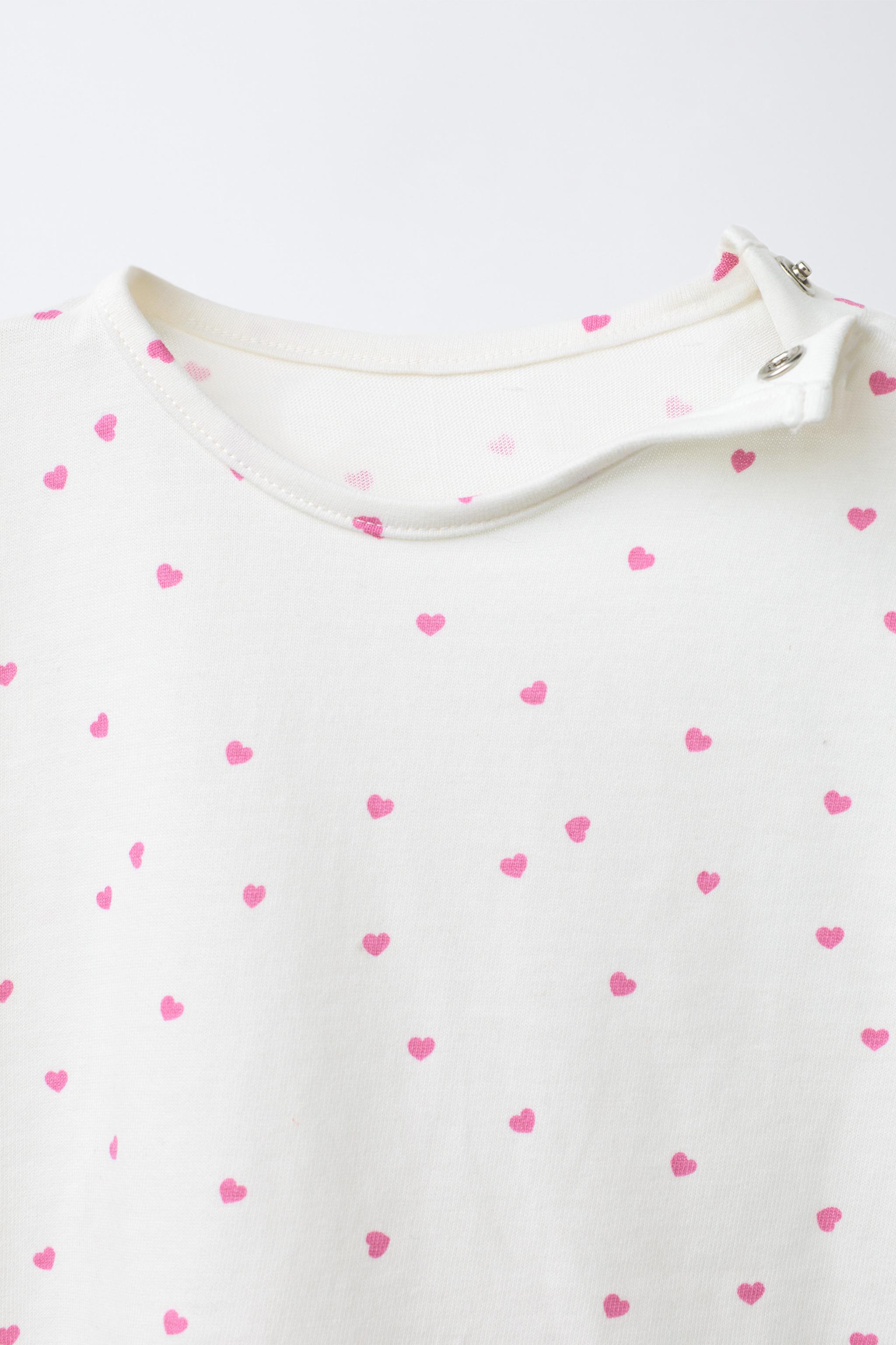 THREE-PACK OF T-SHIRTS WITH HEARTS AND EMBROIDERED TEXT