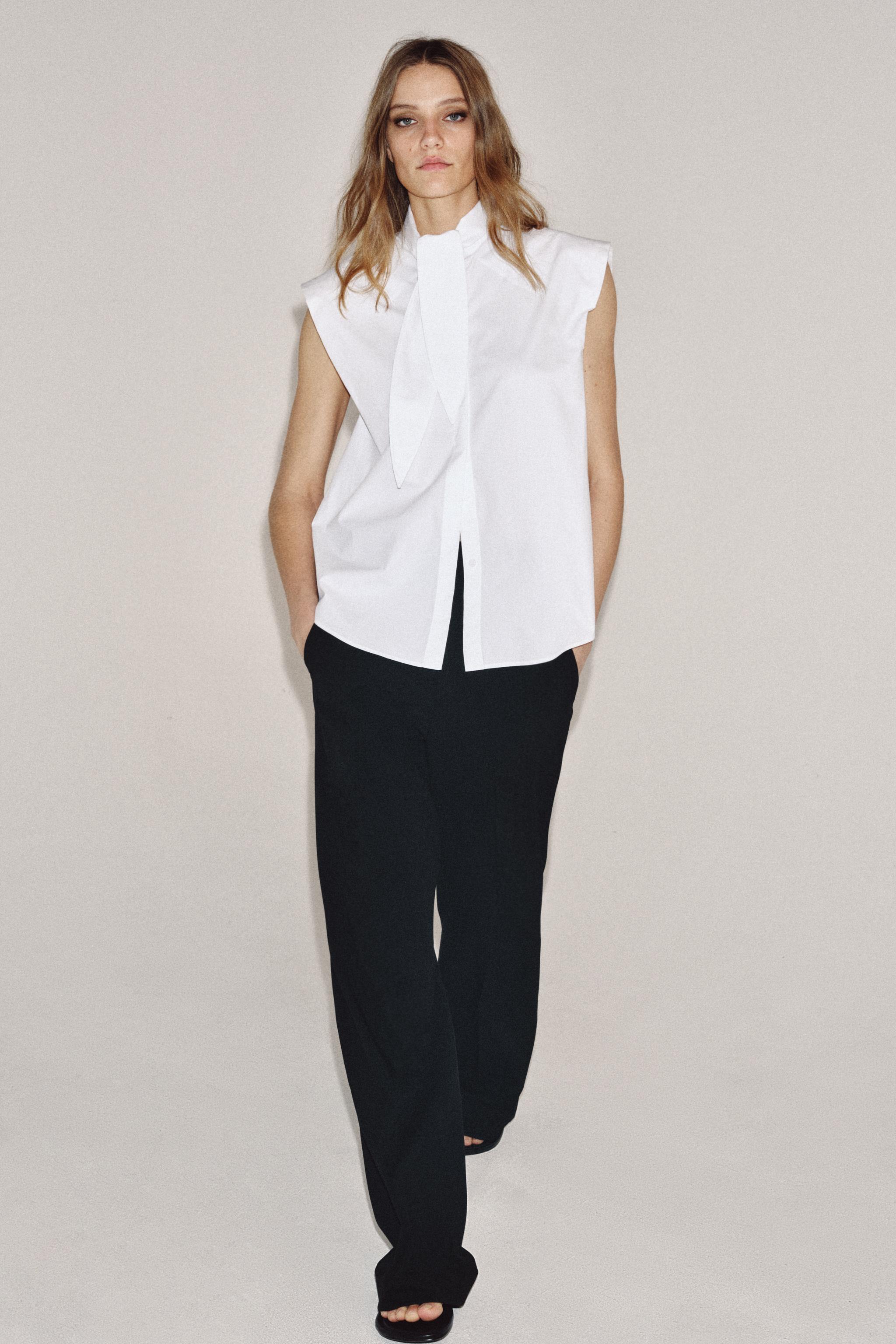 CHEMISE À RAYURES AVEC NŒUDS ZW COLLECTION