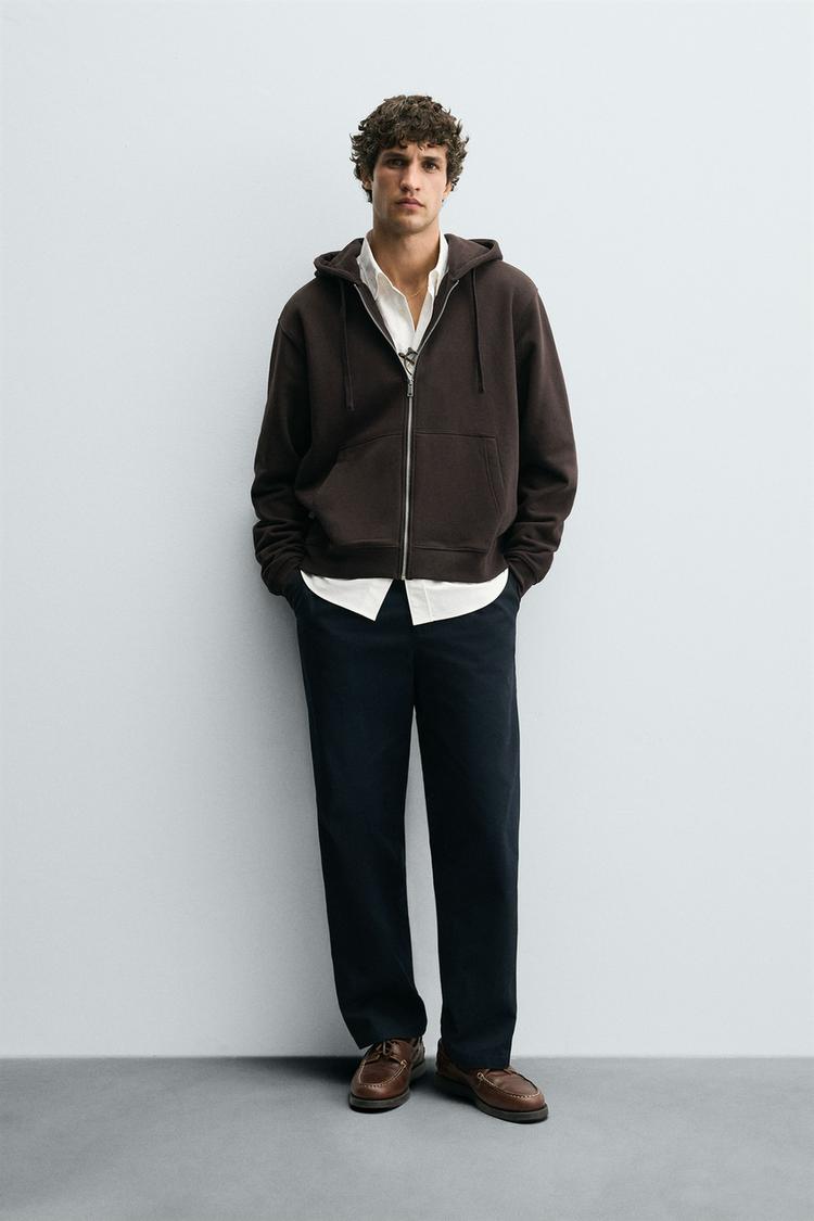 BLUZA Z KAPTUREM ZAPINANA NA ZAMEK