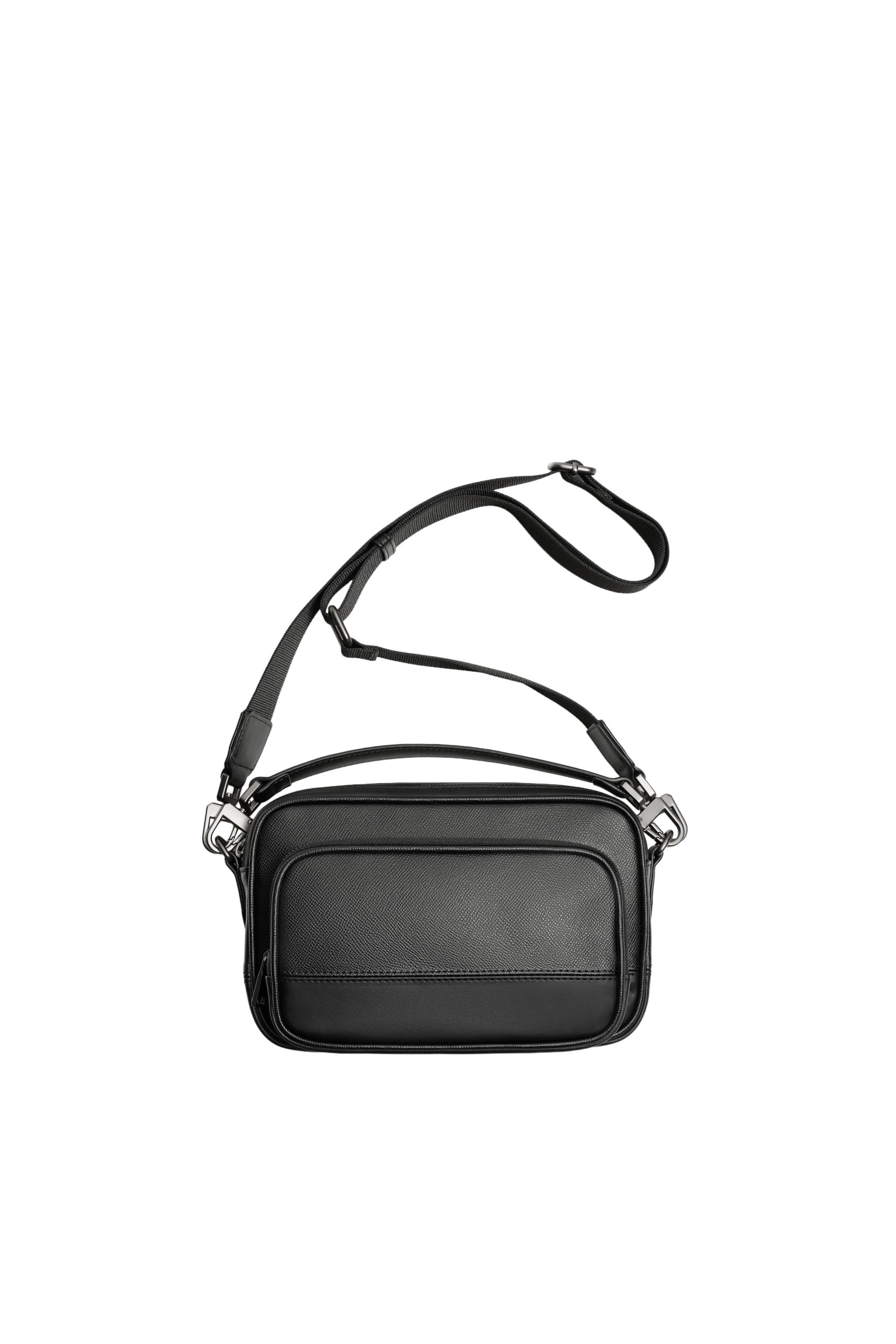 テクスチャー クロスボディバッグ - ブラック | ZARA Japan / 日本