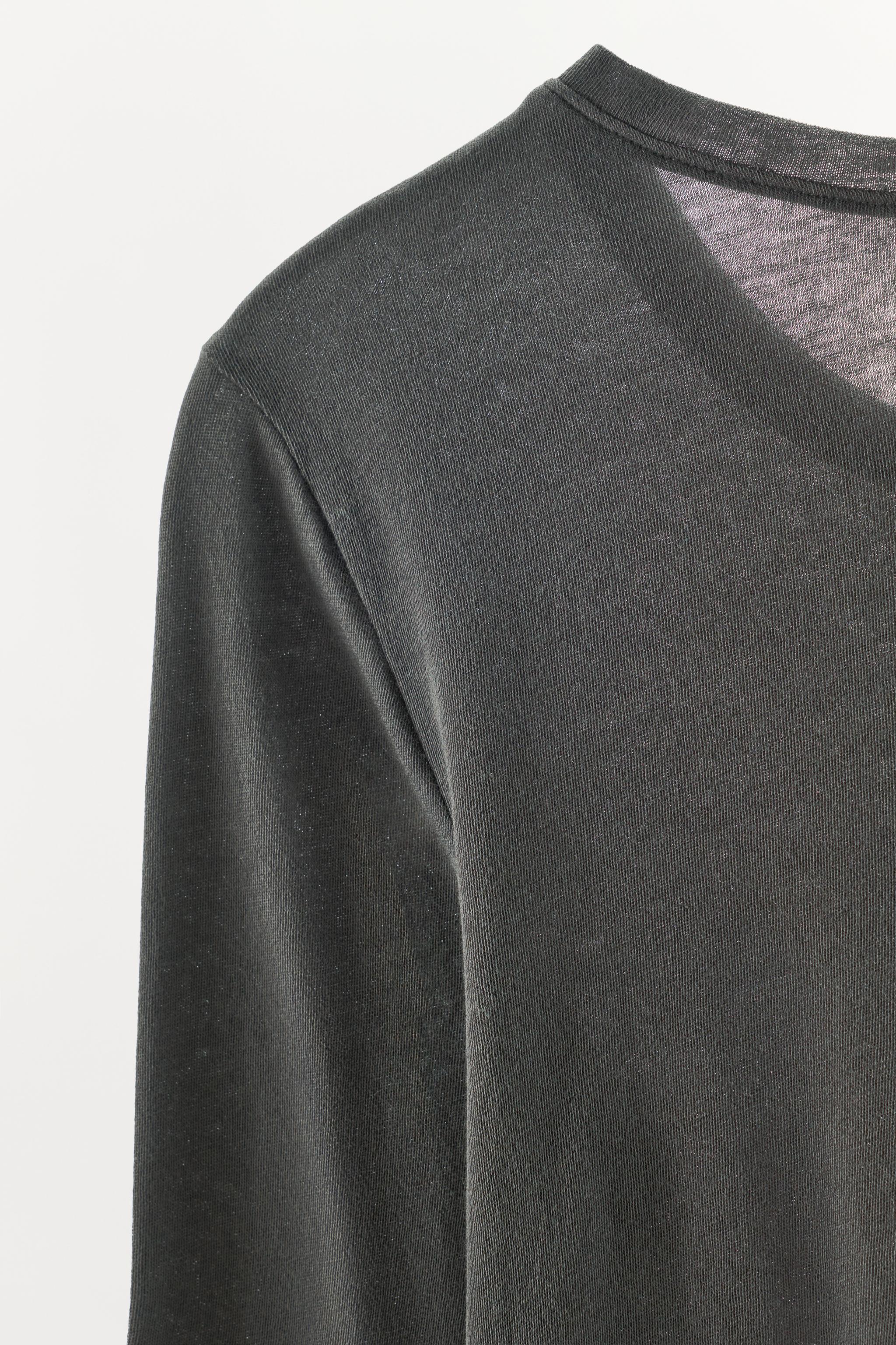 T-SHIRT MANCHES LONGUES MODAL SOIE