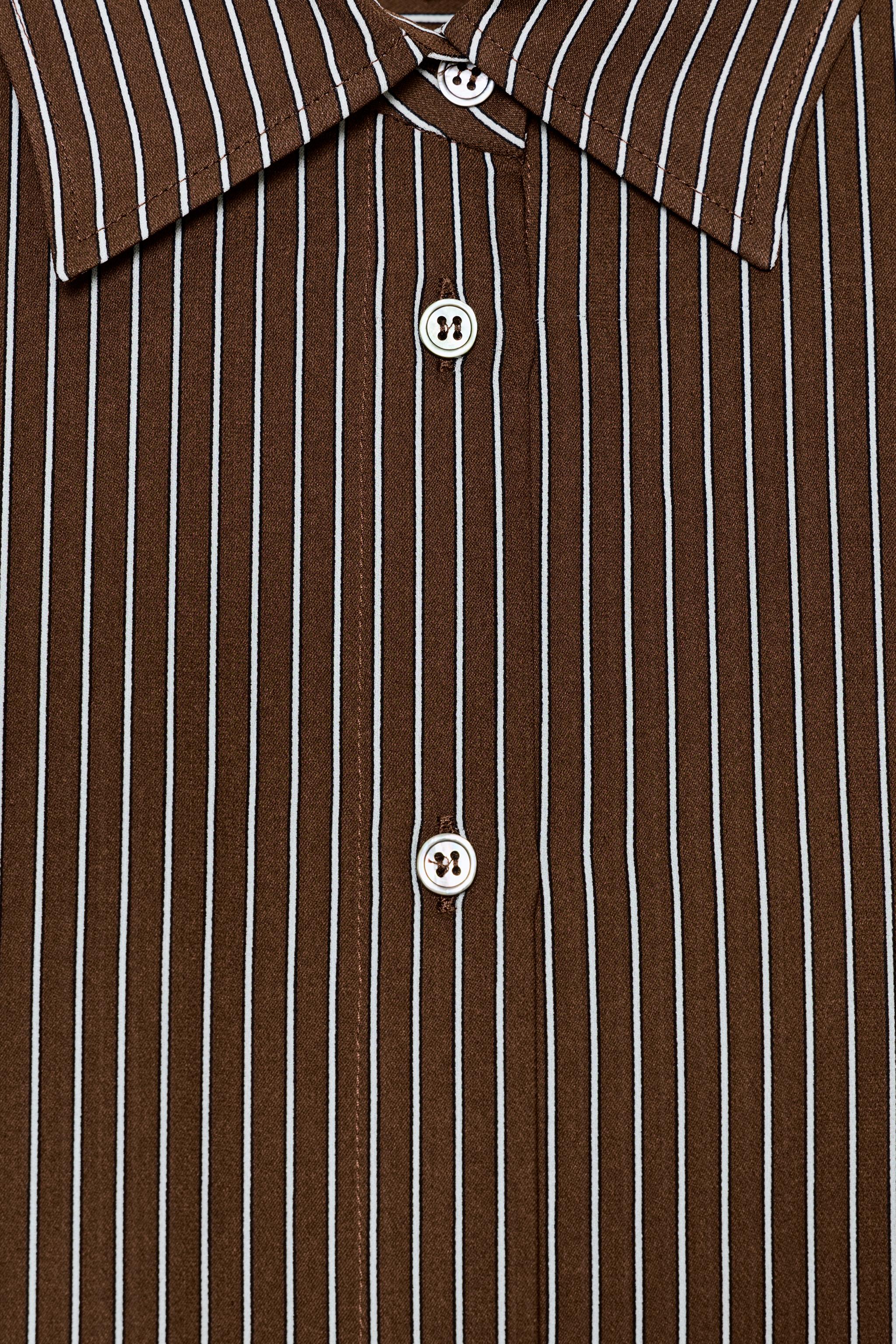 STRIPED OVERSIZED POPLIN SHIRT