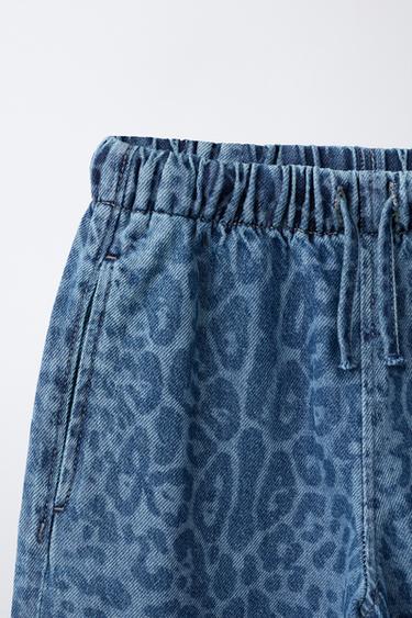 JEANS WIDE LEG ANIMAL PRINT - Bleu de Zara - Image 2