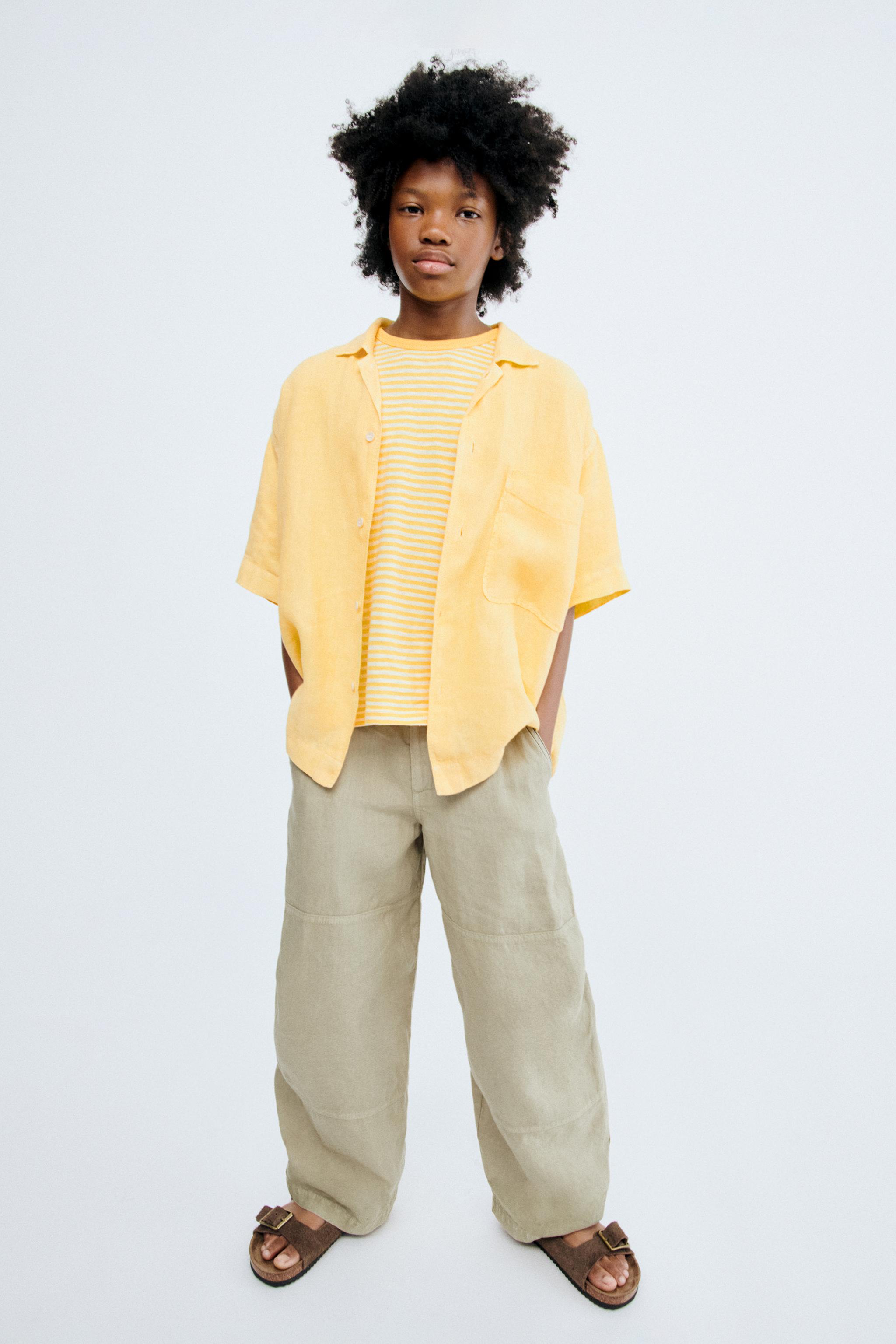 Детские брюки Zara STORIESZ - 100% LINEN PANTS — фото 6