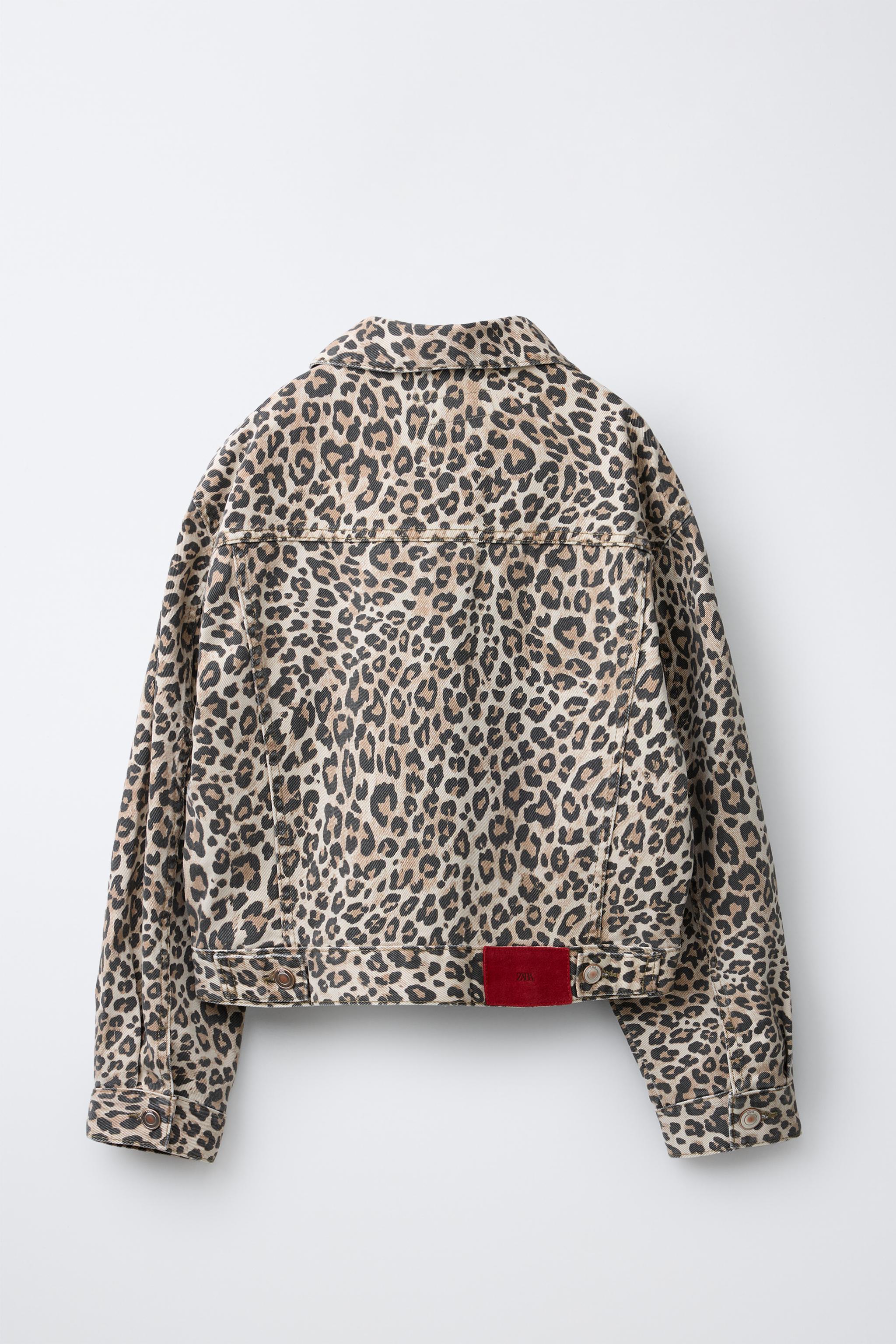 VESTE EN JEAN ANIMAL PRINT