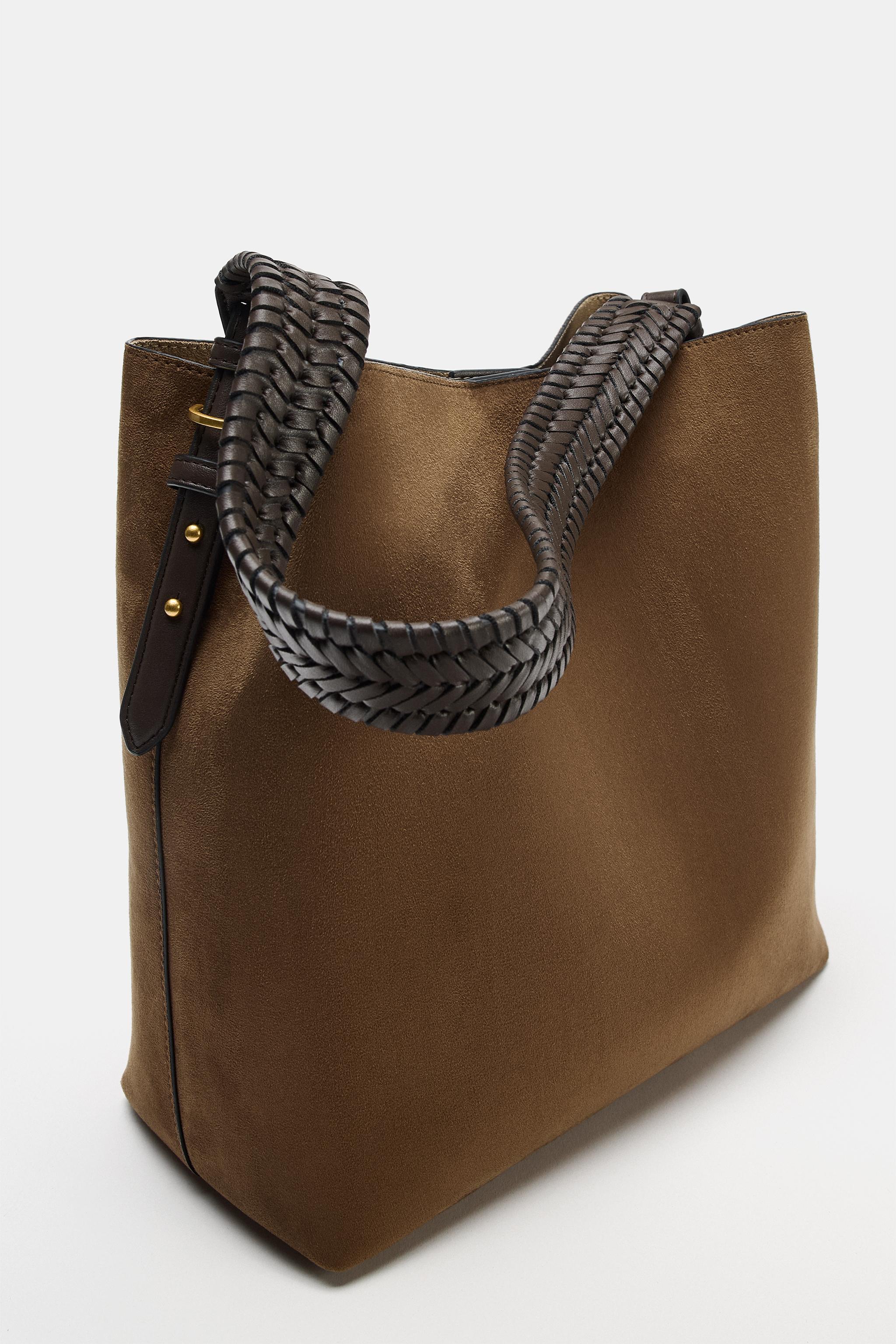 Женские сумки Zara BRAIDED SHOPPER — фото 5