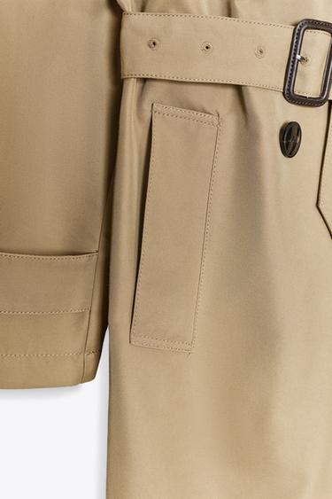 TRENCH CROISÉ LONG CEINTURE - Camel clair de Zara - Image 5