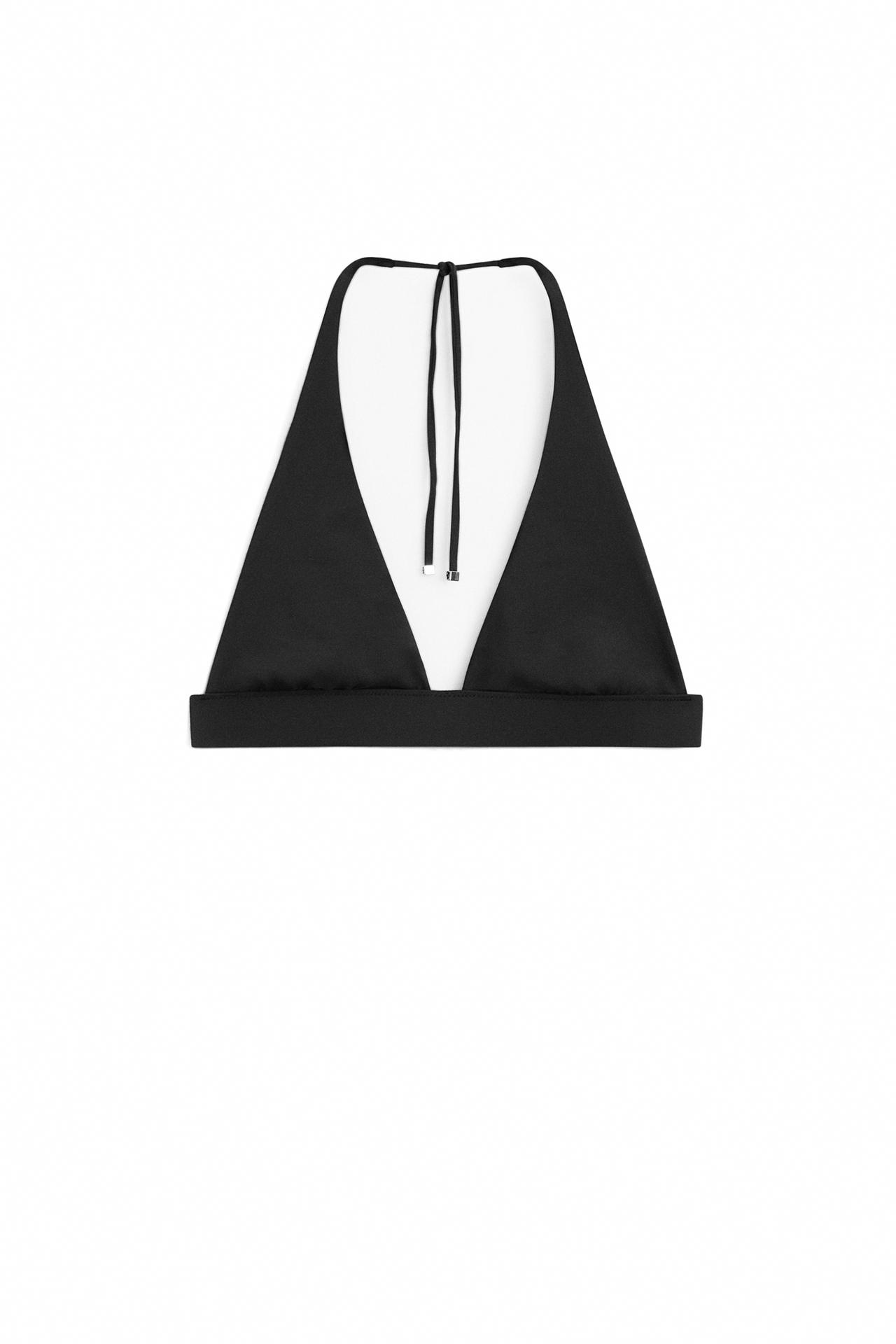 Triangle bikini top — Black