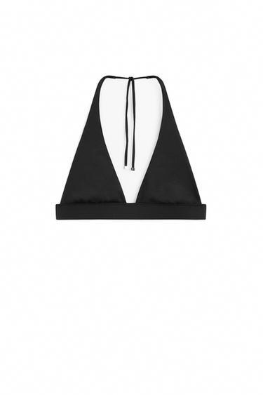 Triangle bikini top — Black 1