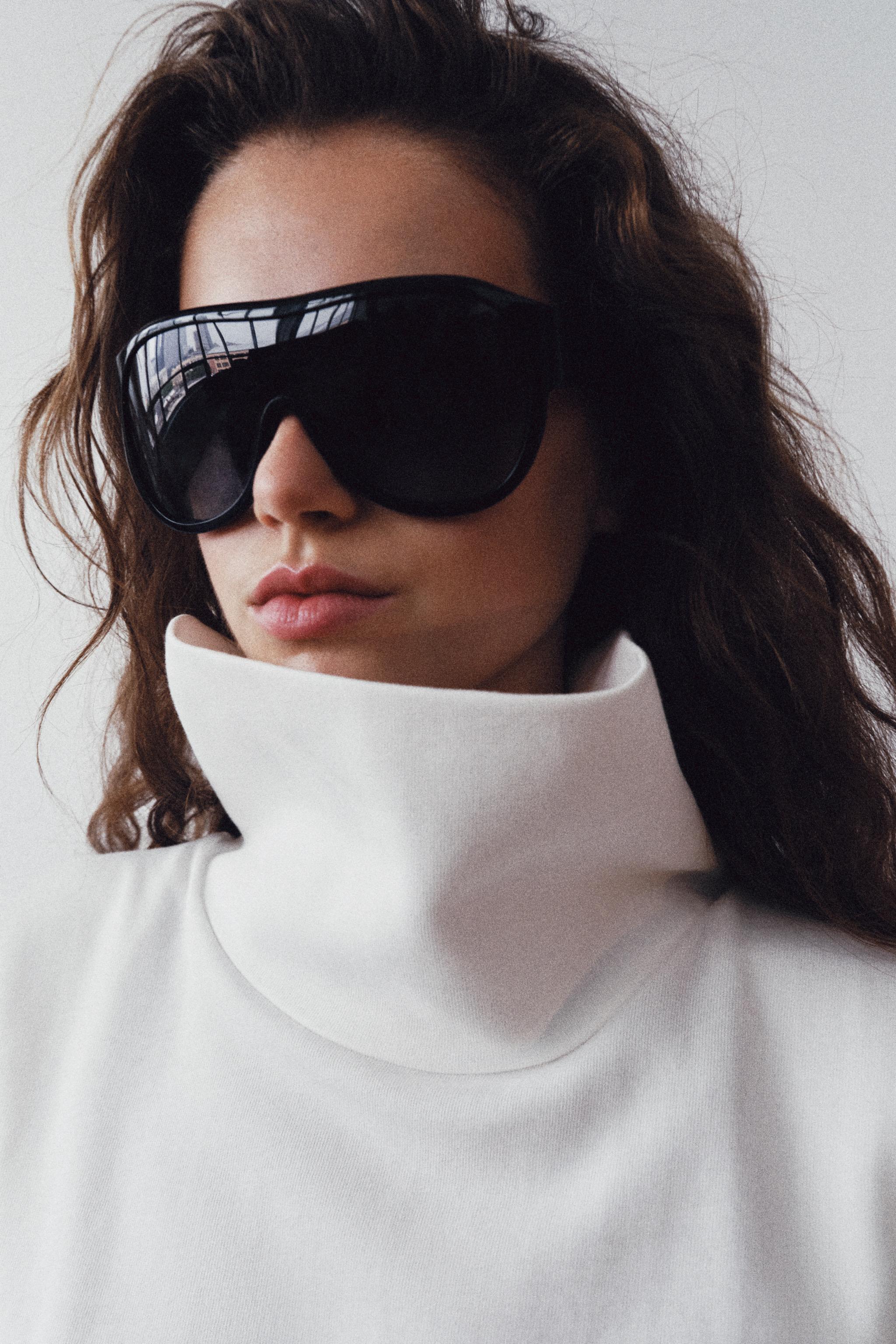 AVIATOR SHIELD SUNGLASSES