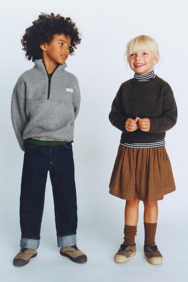 CHECK BERMUDA SKORT WITH BOWS BENSIMON ® X ZARA  - Caramel by Zara