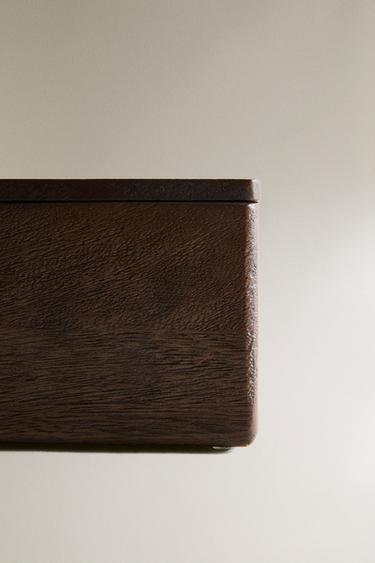 MAGNETIC WOODEN BOX - Dark brown by Zara - Image 3