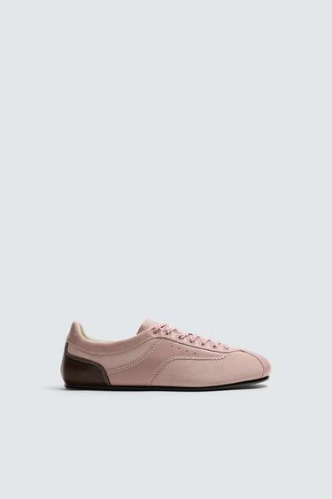 GIÀY THỂ THAO DA HARRY LAMBERT FOR ZARA x DISNEY - Hồng từ Zara