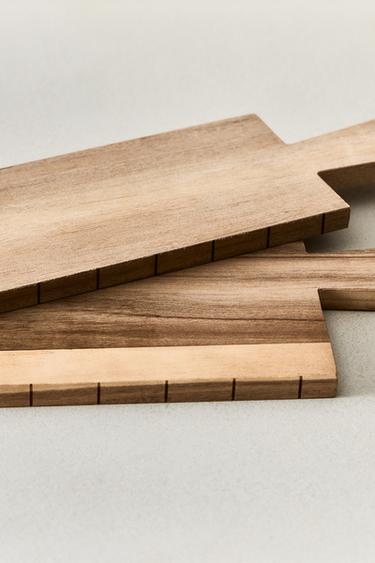 WOODEN SUSHI BOARD WITH MARKINGS - Light beige by Zara - Image 5