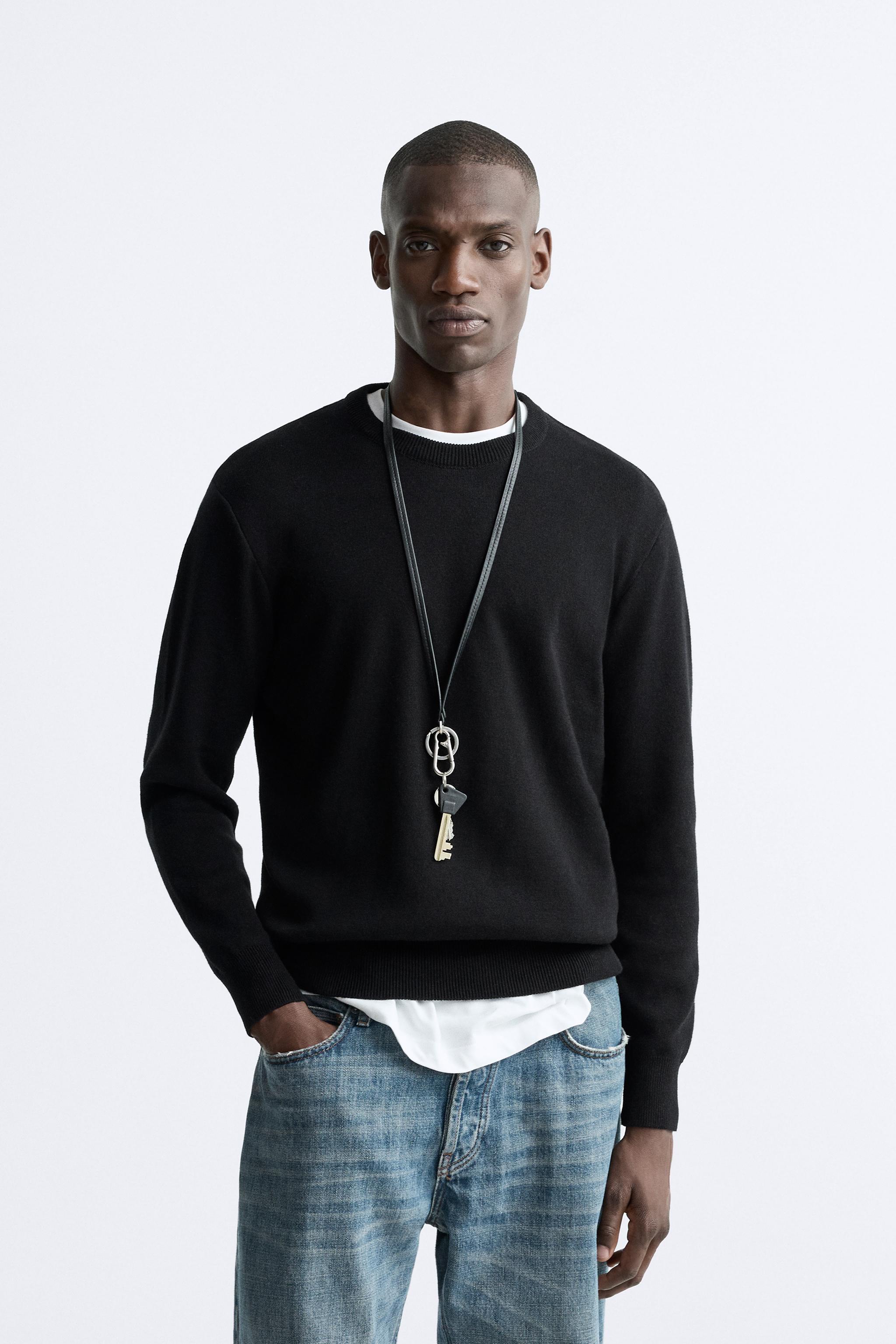 Men s Black Jumpers Explore our New Arrivals ZARA United Arab