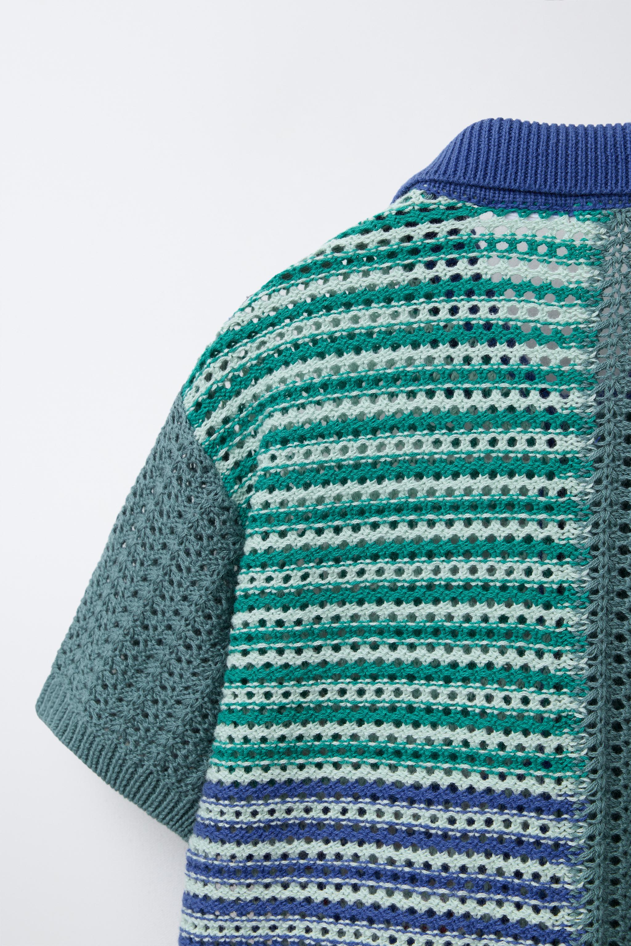CROCHET KNIT STAR SHIRT