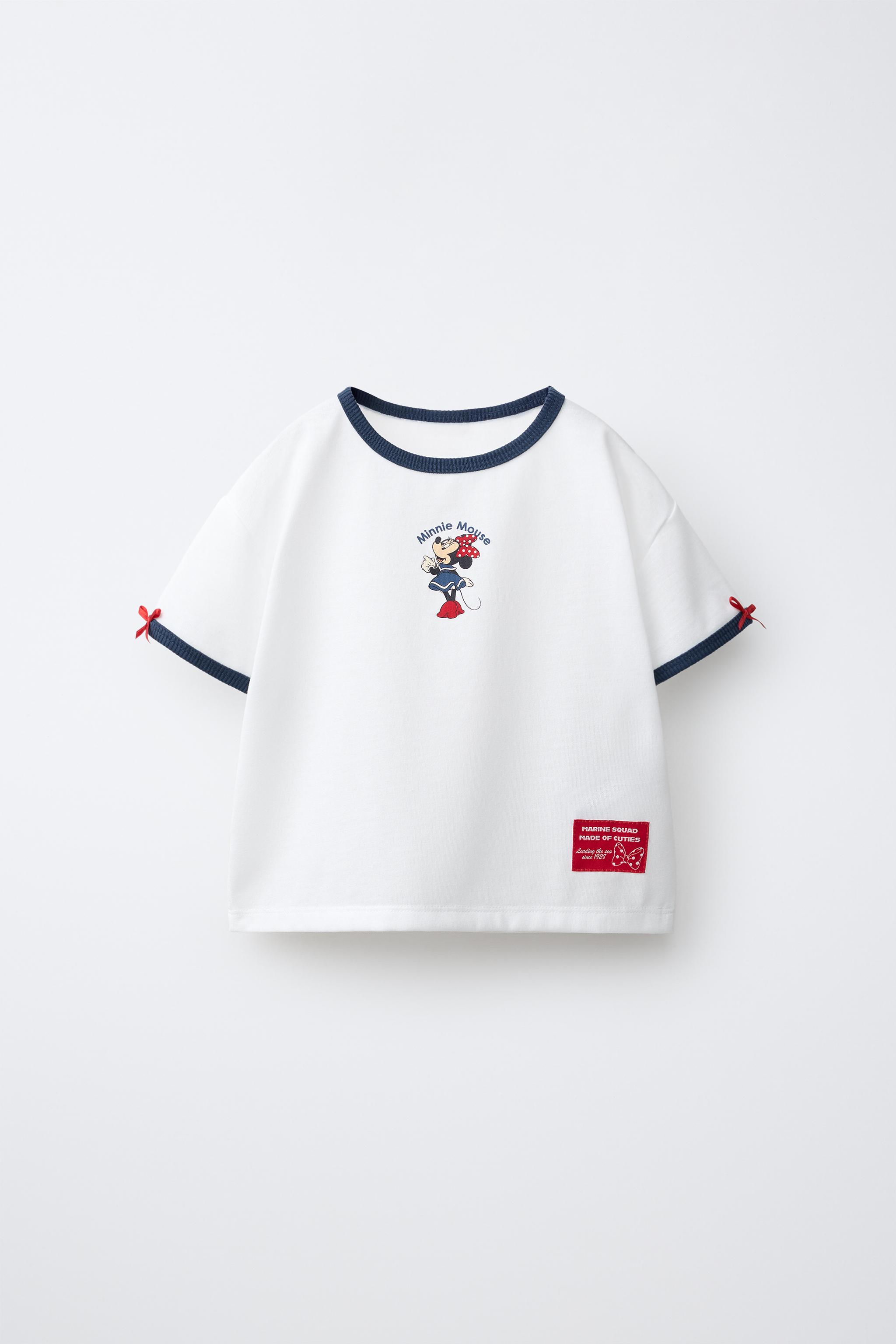 1 1/2-6 YEARS/ MINNIE MOUSE © DISNEY PAJAMAS — Blue / White (alternate view)