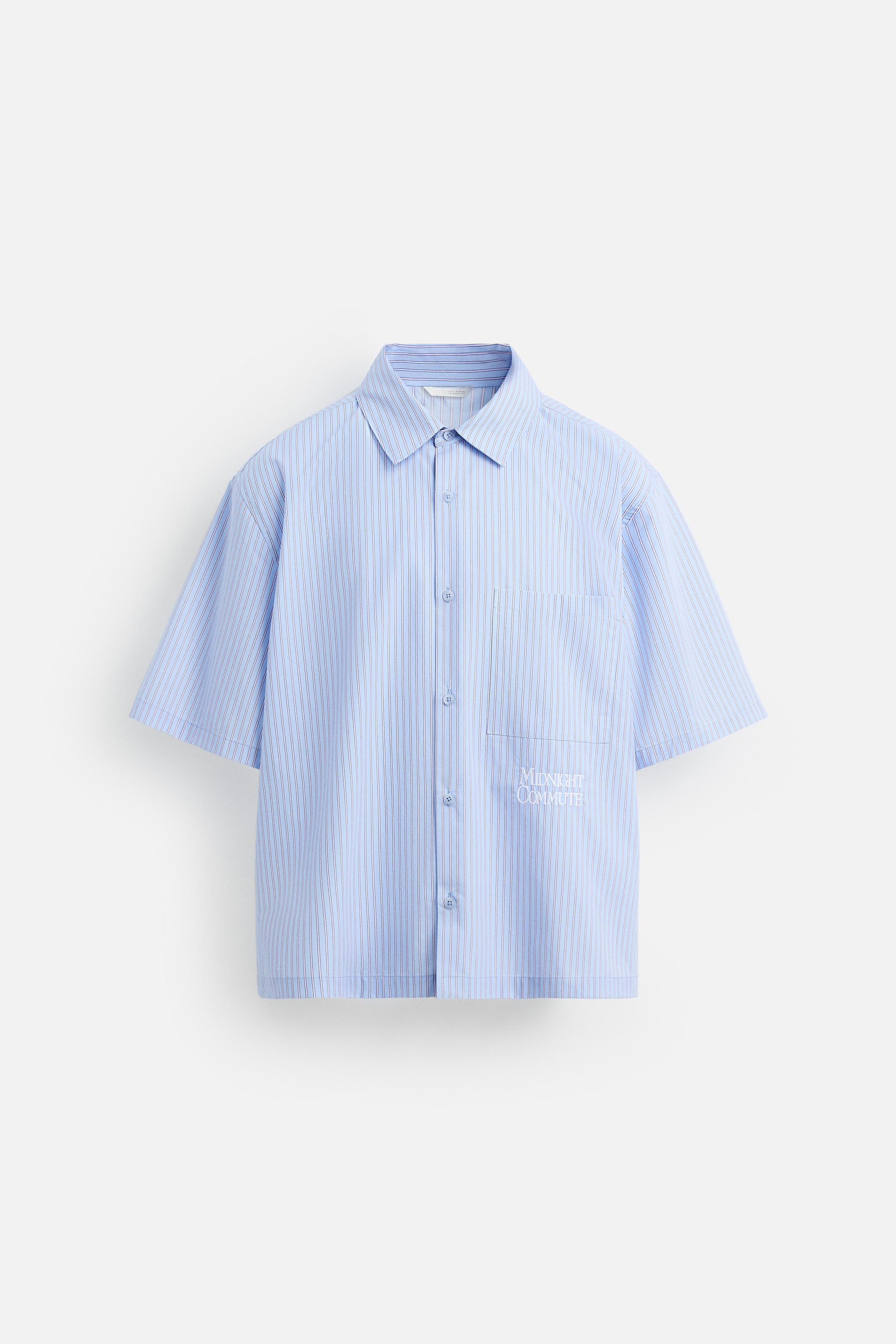 STRIPED TEXT SHIRT