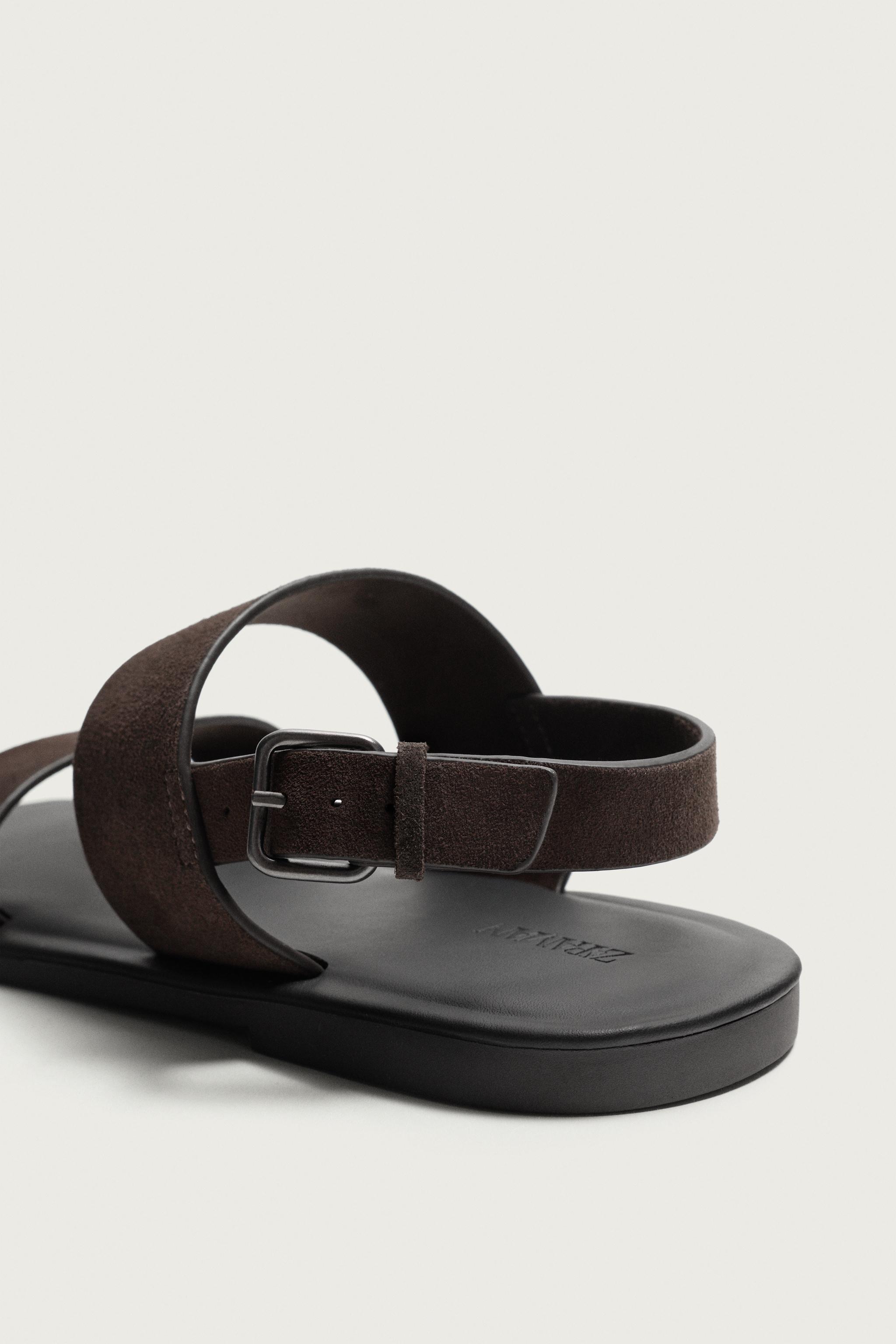 LEATHER STRAP SANDALS