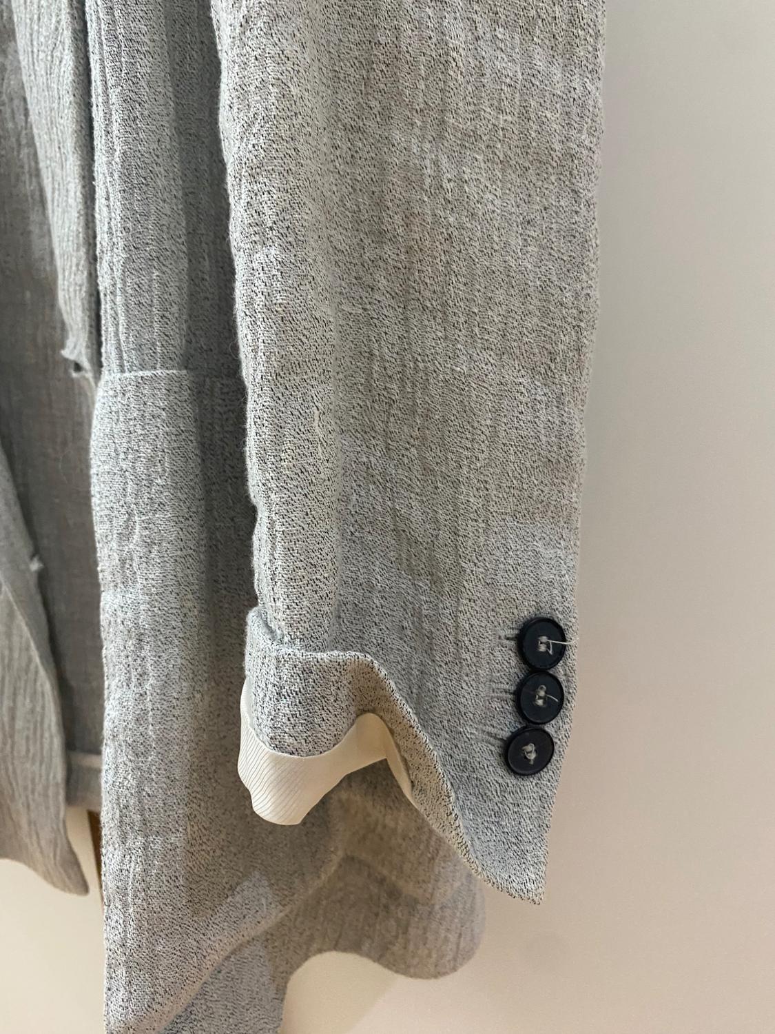LINEN BLEND CREASED-EFFECT BLAZER - Image 5