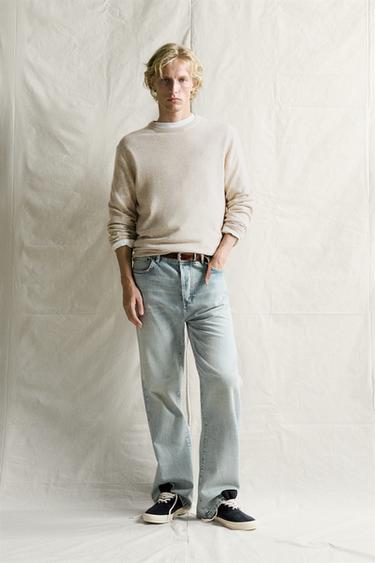 PULL REGULAR FIT 100% CACHEMIRE - Écru / Chiné de Zara - Image 0