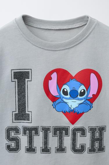 T-SHIRT IMPRIMÉ BRILLANT LILO & STITCH © DISNEY - Gris anthracite de Zara - Image 2