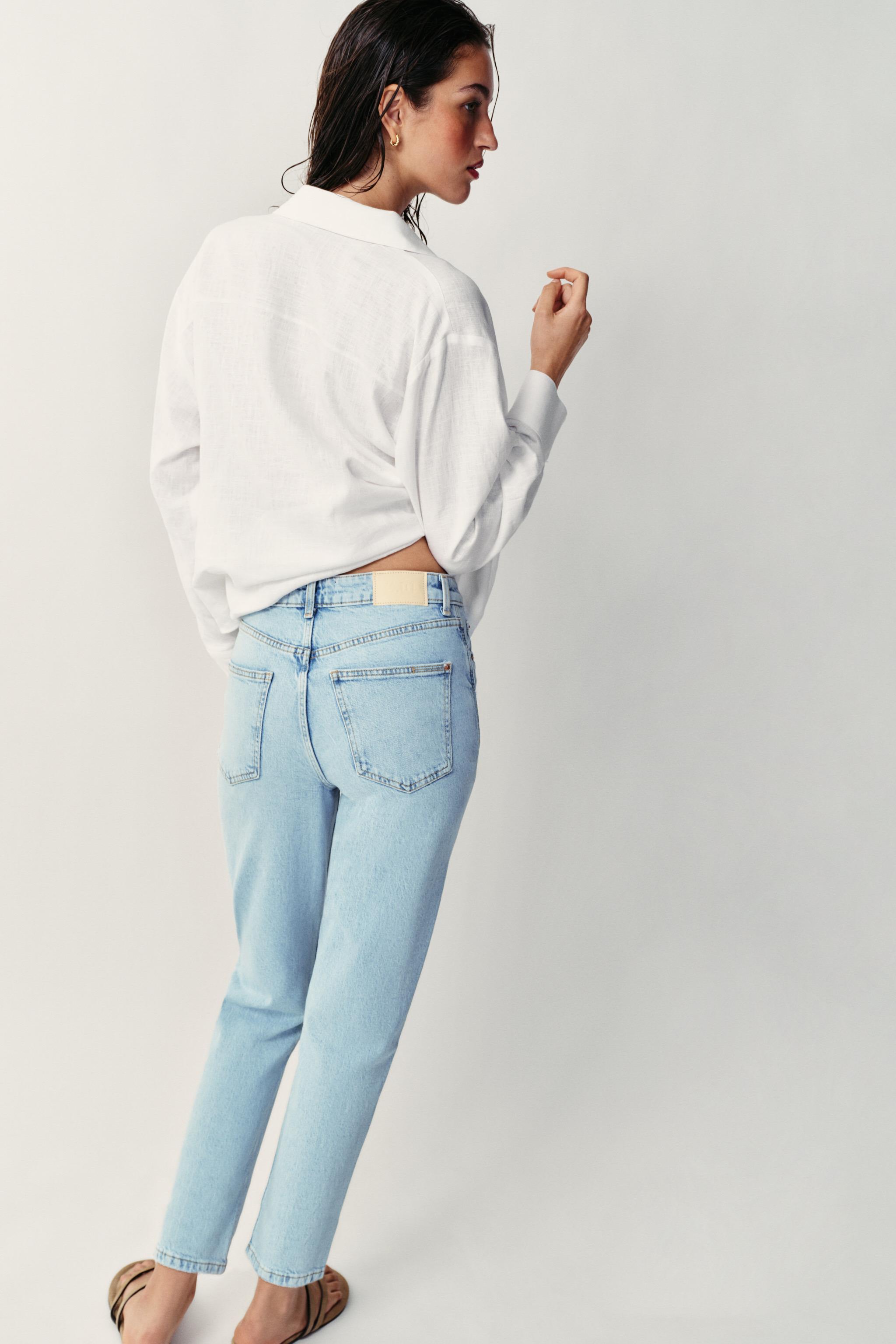 Женские джинсы Zara Z1975 HI-RISE MOM FIT JEANS — фото 4