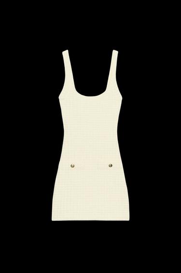 KURZES STRETCHKLEID - Hellgelb von Zara