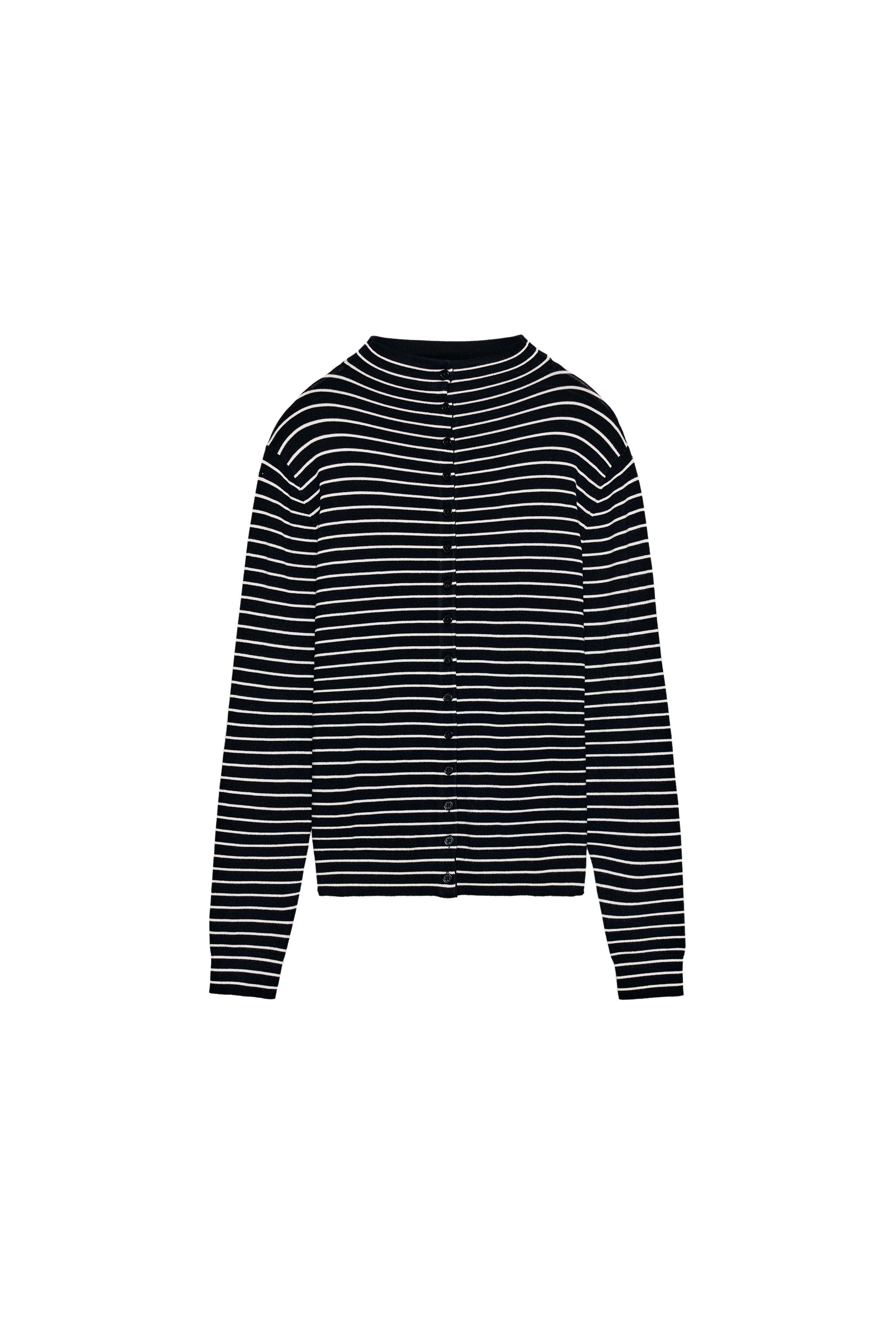 CHAQUETA PUNTO RAYAS