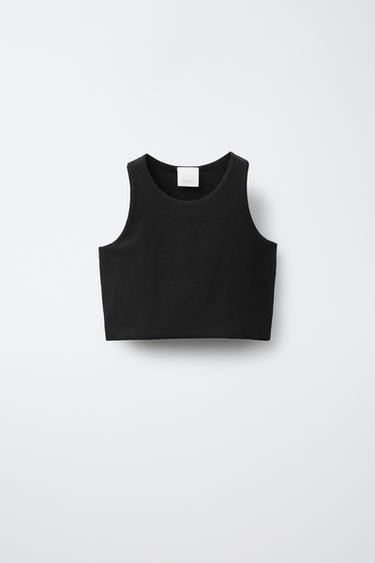 STRAPPY CROP TOP - Black by Zara