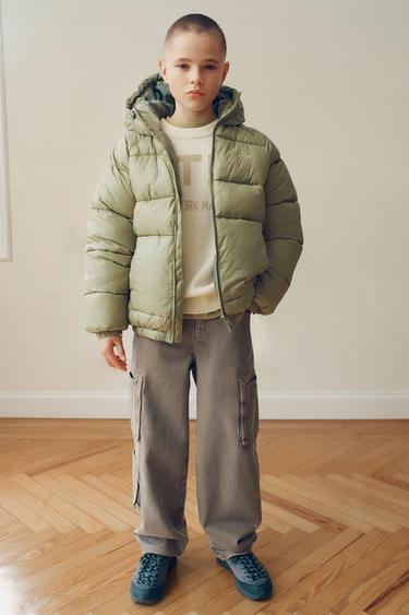 WATER-REPELLENT QUILTED COAT - Oil by Zara