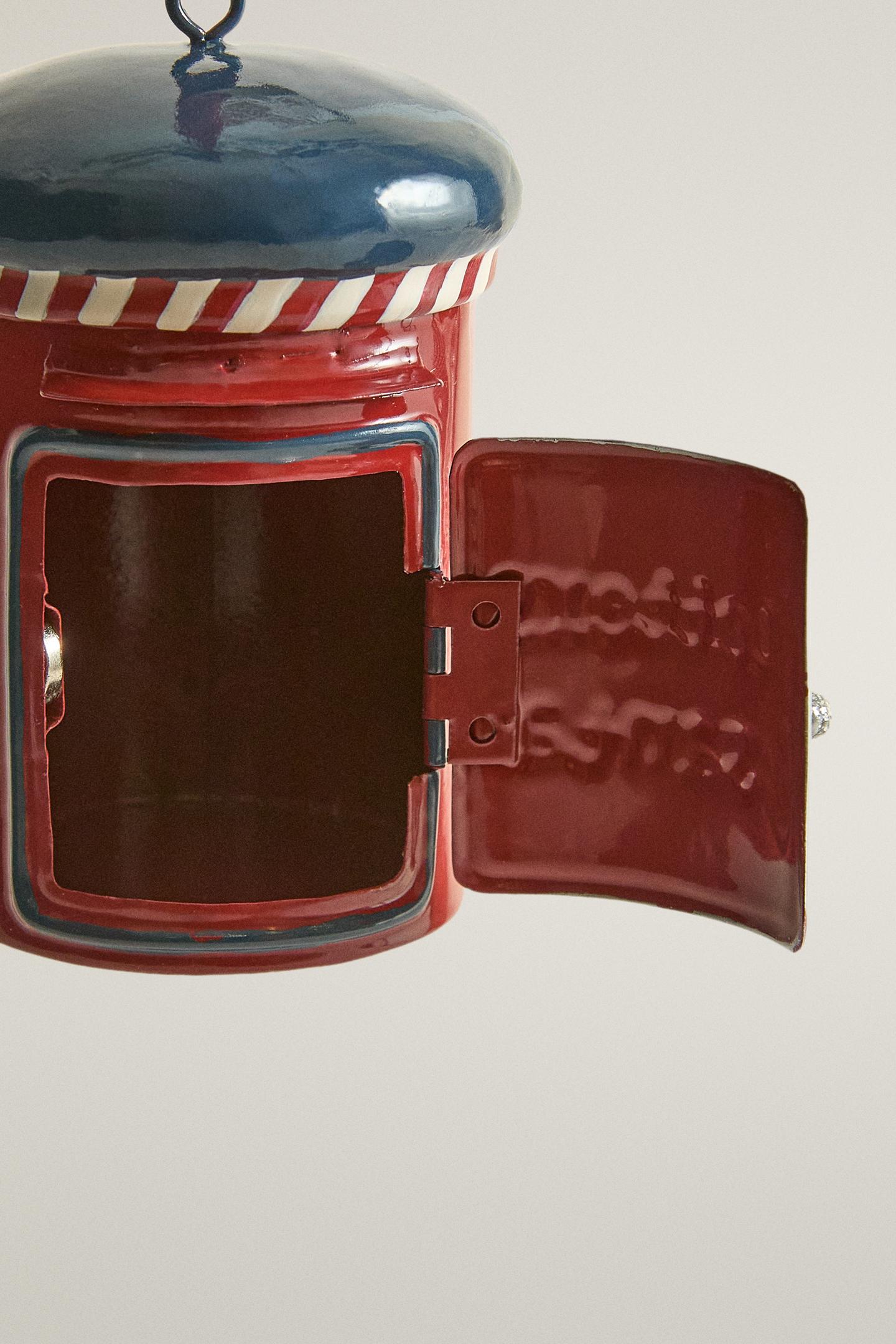 Детские ёлочные украшения Zara Mailbox Christmas Tree Decoration, цвет: Красный — фото 3