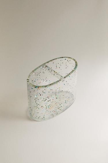 GLITTER RESIN TOOTHBRUSH HOLDER - Multicoloured by Zara - Image 1