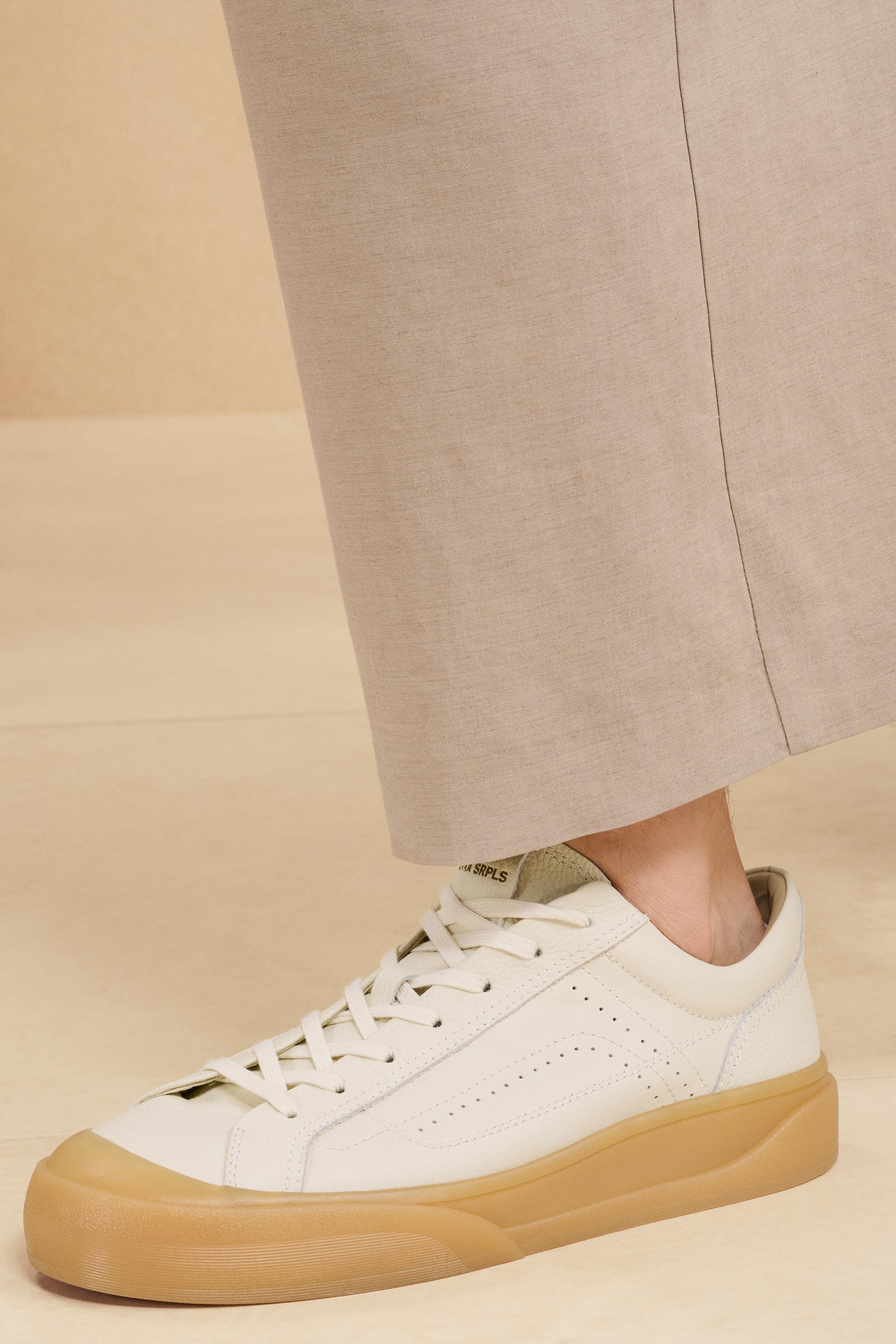 LTHR SNKRS 14 - ボーンホワイト | ZARA Japan / 日本 LTHR SNKRS 14 - ボーンホワイト | ZARA Japan / 日本