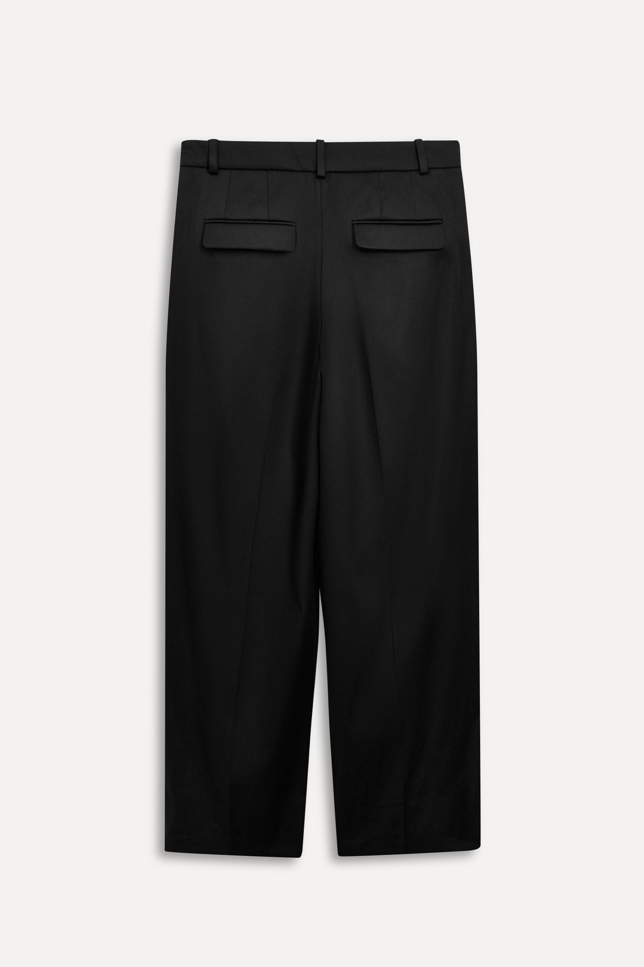【ZARA】ウール ダーツパンツ 50TH ANNIVERSARY 3342/363/800 ダーツパンツ 50TH ANNIVERSARY - ブラック | ZARA Japan / 日本