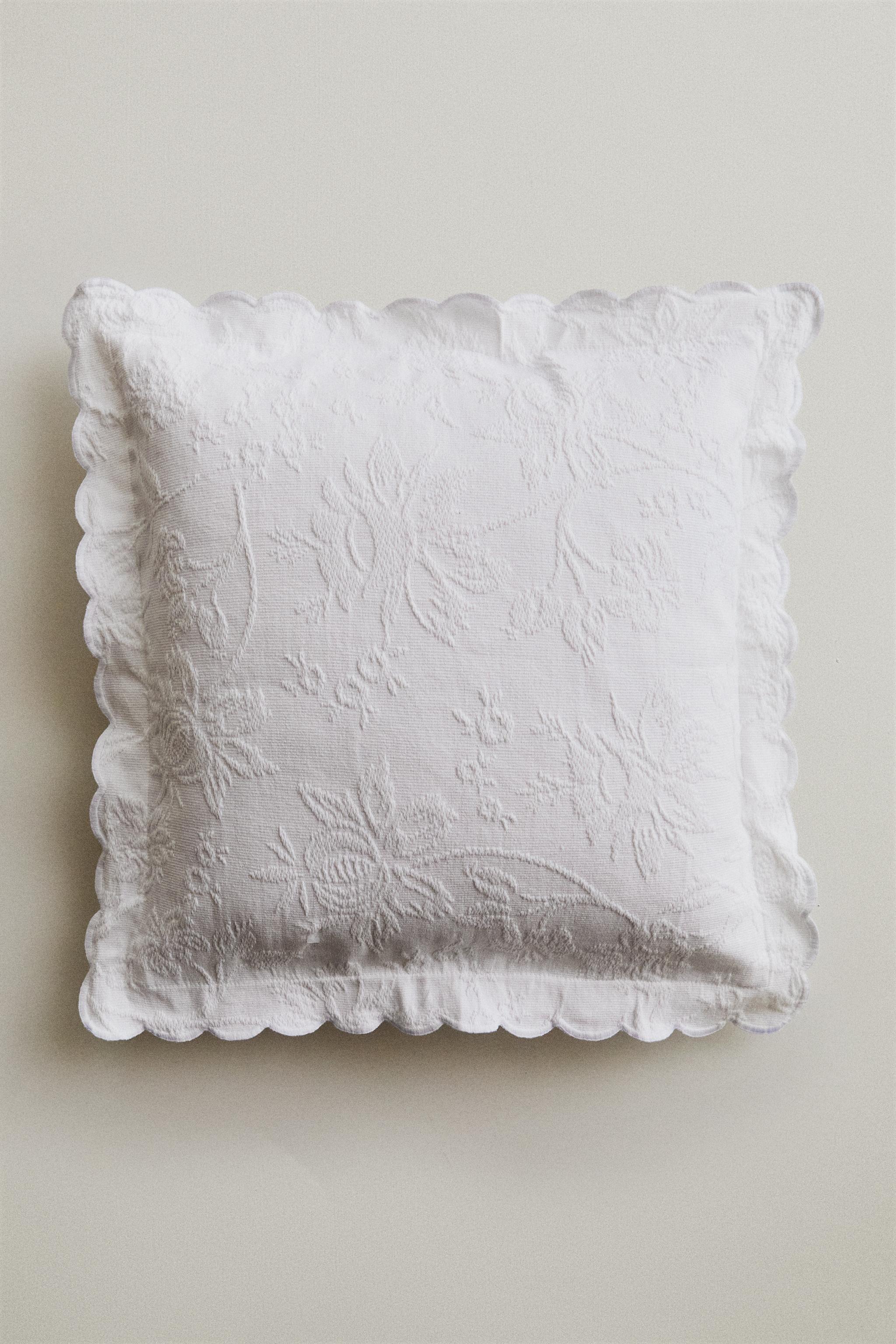 HOUSSE DE COUSSIN COTON JACQUARD