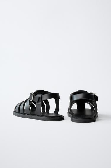BUCKLE CAGE SANDALS - Black by Zara - Image 4