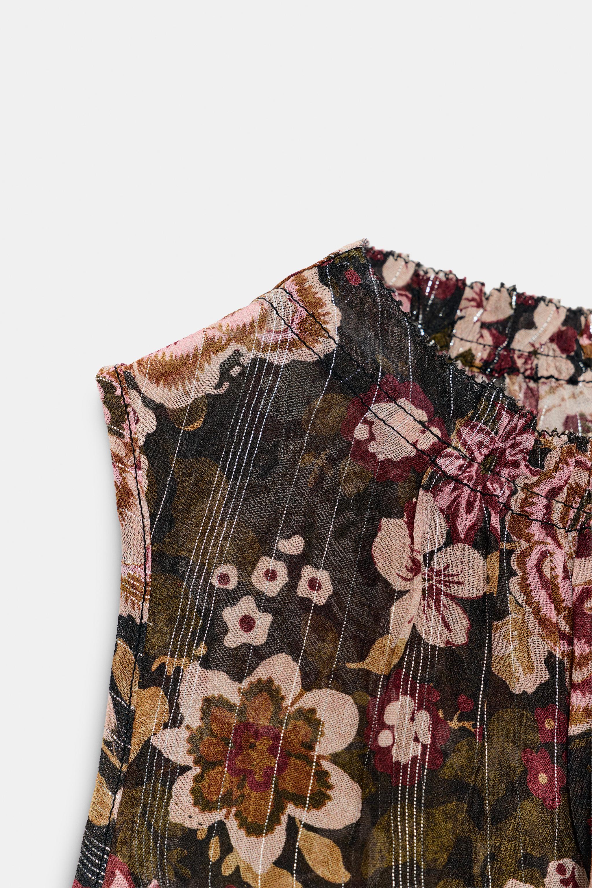 ZW COLLECTION FLORAL PRINT TOP - Multicoloured | ZARA South Africa