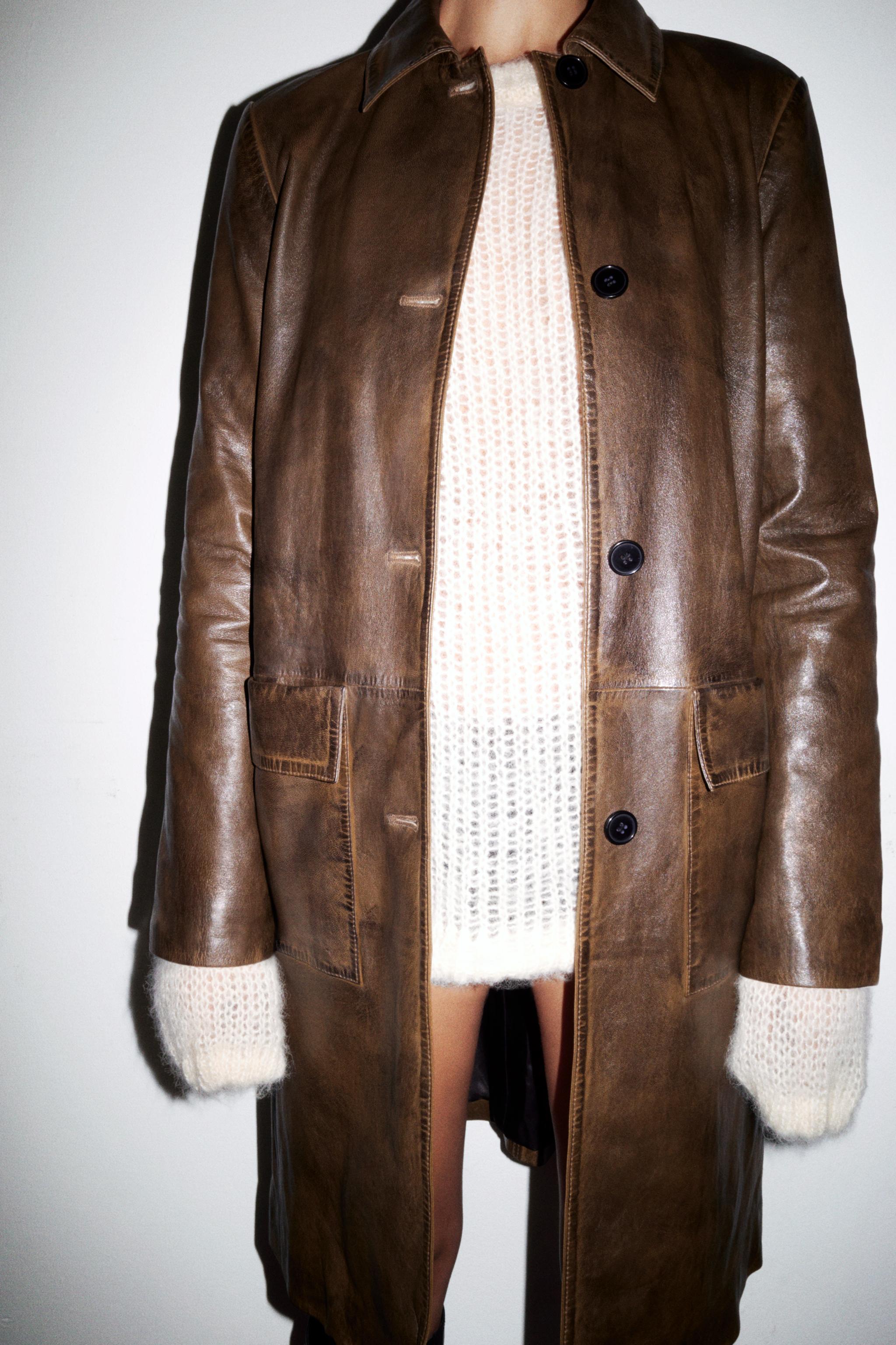 Sheepskin best sale coat zara