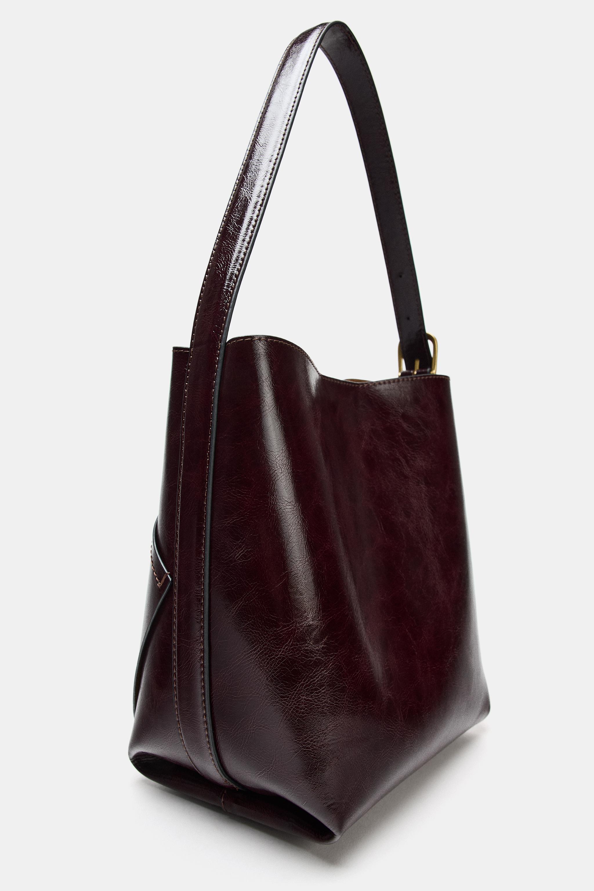 Женские сумки Zara ASYMMETRIC POCKET SHOULDER — фото 3