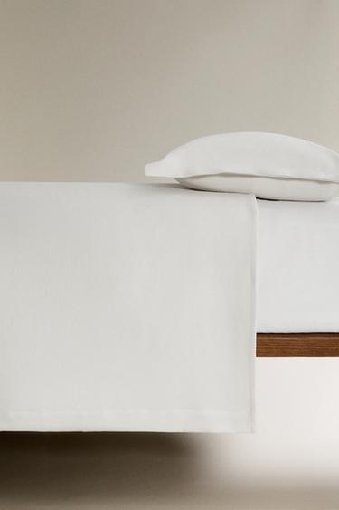 COUVERTURE DE LIT EN PERCALE DE COTON - Blanc de Zara - Image 2