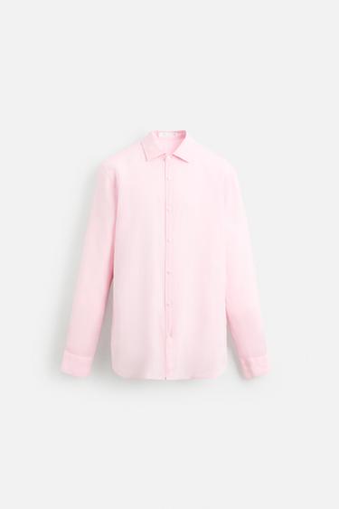 CAMISA 100% LINHO - Rosa da Zara