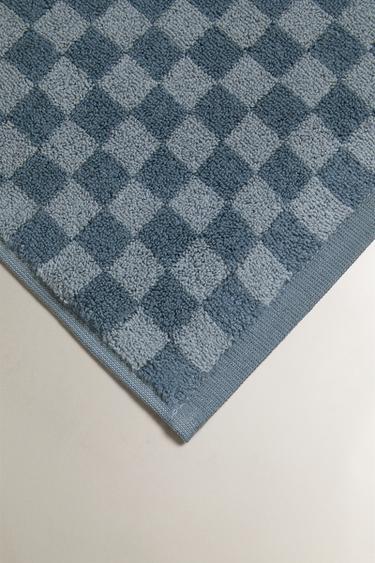 TAPIS DE BAIN DAMIER - Bleus de Zara - Image 1
