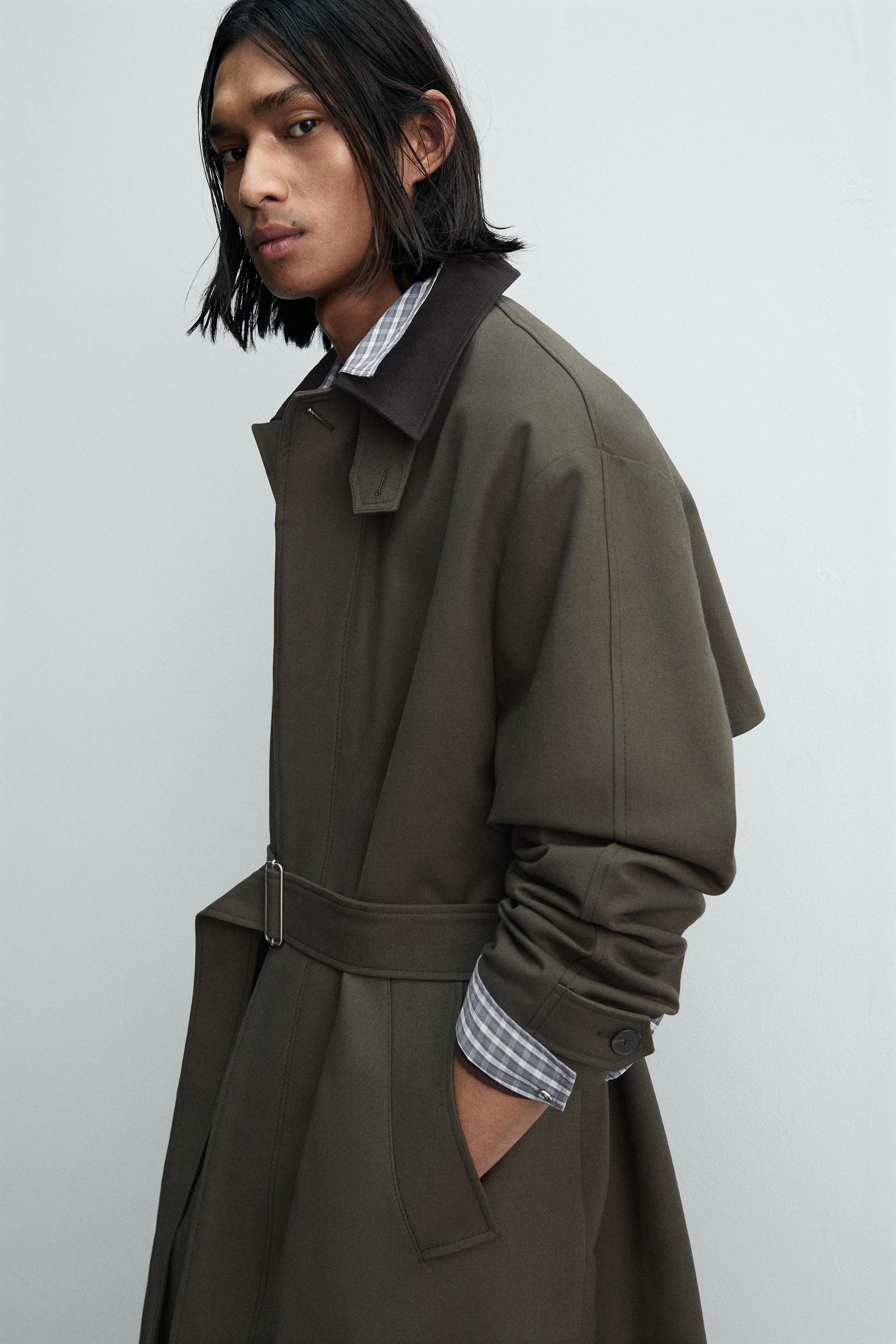 TRENCH COL CONTRASTE